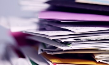 stack of files and papers
