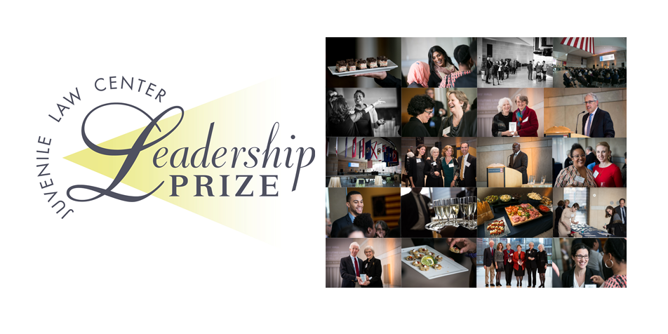Leadership Prize logo with photo montage.