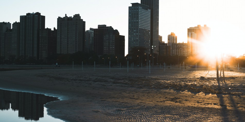 sunrise in chicago